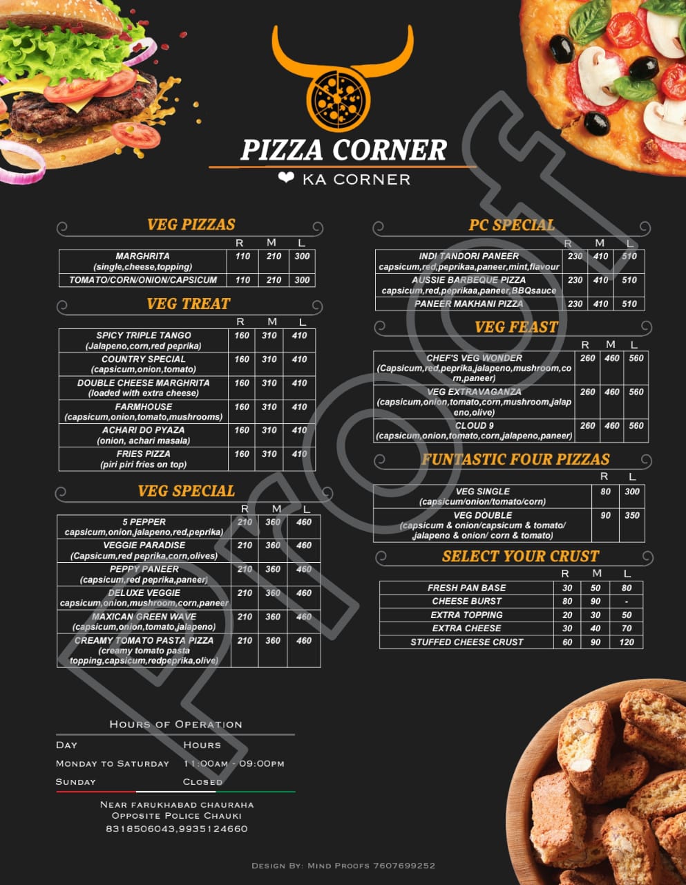 Pizza corner Chhibramau brochure 1