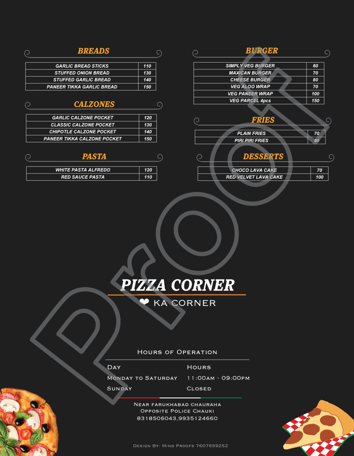 Pizza corner Chhibramau brochure 2