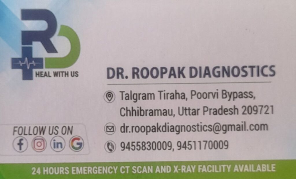 Dr Roopak Diagnostics CT SCAN Ultrasound Chhibramau