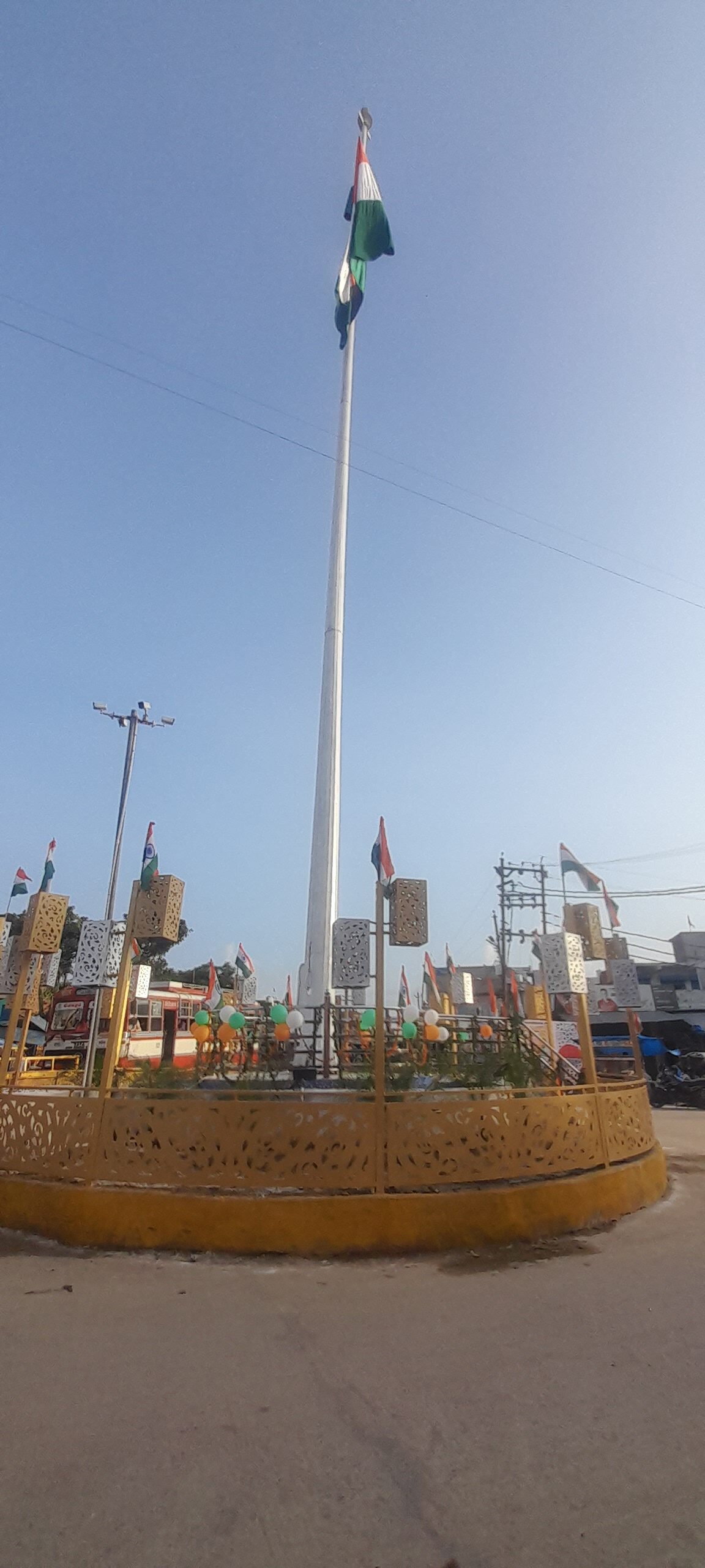 Indian flag in Tiranga Tiraha Chhibramau